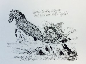 From the ballad by Woodward called Hunters of Kentucky.