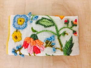 Pouch with stitching by Constance Eliassen