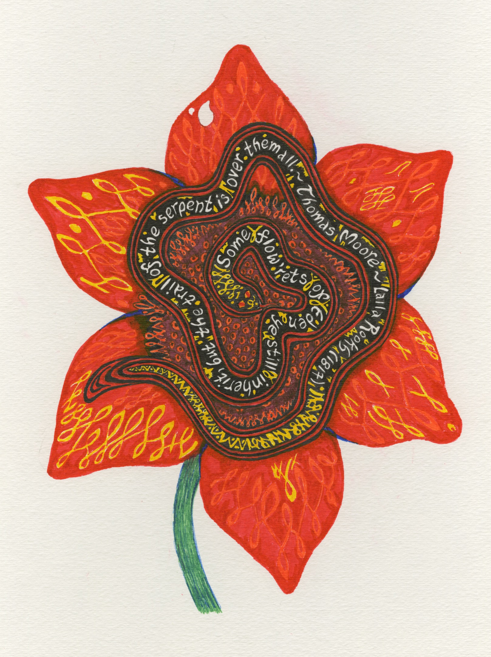 flower-with-snake