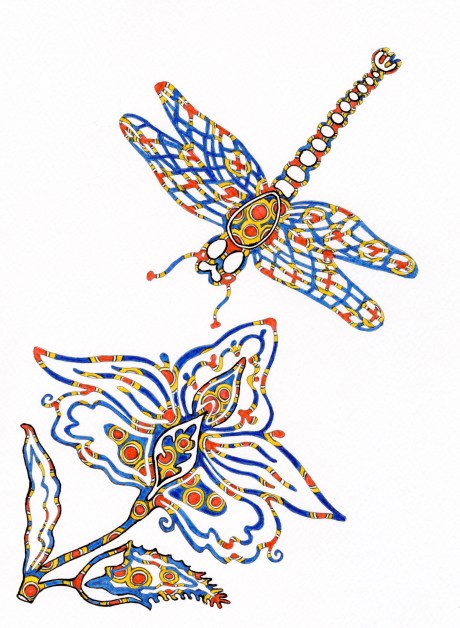 dragonfly flower